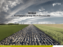 What is ISOBUS? - Kverneland Group