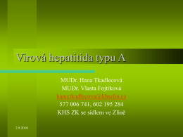 Virová hepatitida typu A