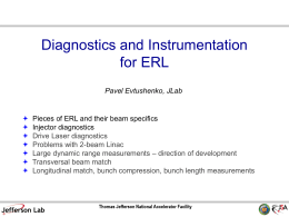 0 ERL Diagnostics and Instrumentation overview P. Evtushenko
