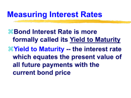 Measuring Interest Rates