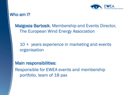 Malgosia Bartosik, Membership & Events Director, European