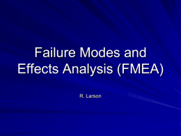 Test Planning and Failure Modes and Effects Analysis (FMEA)
