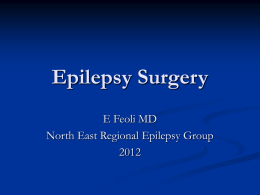 Epilepsy Surgical Treatment - Northeast Regional Epilepsy Group