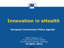 Innovation in eHealth