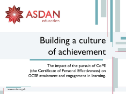 PowerPoint 3: ASDAN Part 2