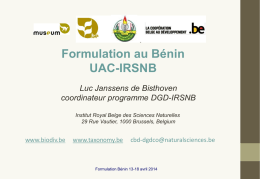 Formulation-au-Benin - Centre d`échange d`informations du Bénin