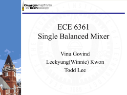 Lee - ECE Users Pages - Georgia Institute of Technology