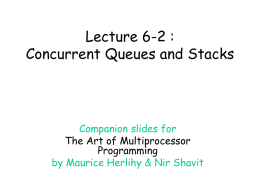 Concurrent Data Structures (Concurrent Queue/Stack)
