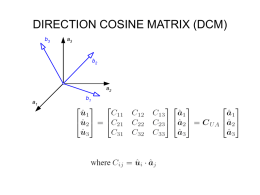 DIRECTION COSINE MATRIX (DCM)