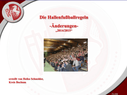 Hallenregeln 2014/2015 Präsentation ()