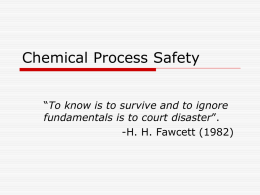 Chemical-Process-Safety - Bangladesh University of