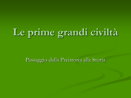 Prime Civiltà - Istituto Virgo Fidelis