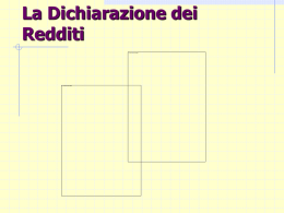 La Dichiarazione dei Redditi