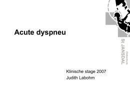 Acute dyspneu - Judith Labohm