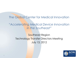 Accelerating Medical Device Innovation in the Southeast