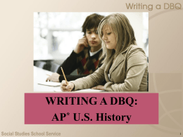 What Is a DBQ?