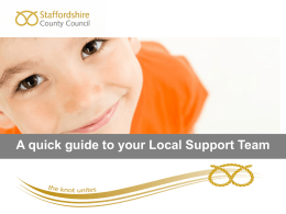 Quick Guide to Your Local Support Team