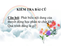 I. NỘI NĂNG - Trường THPT Tam Giang