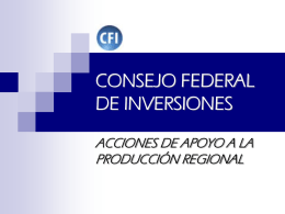 Presentacion CFI - Agencia Calidad San Juan