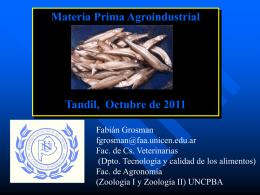 Pesca 2011 - Facultad de Ciencias Veterinarias