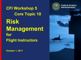 CFI Workshop Module-5 Risk Management