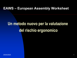 Eaws–European assembly worksheet