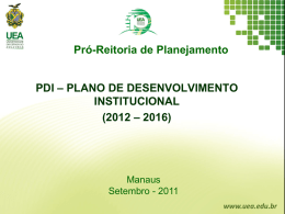 PDI / PPI - plano de desenvolvimento institucional