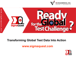 PowerPoint Presentation - SigmaQuest