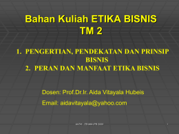 TM 2 Pengertian, pendekatan, prinsip, manfaat EB