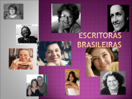 ESCRITORAS BRASILEIRAS - Secretaria de Educação