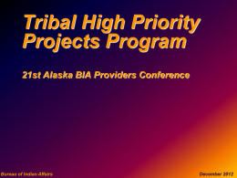 Tribal High Priority Projects Program