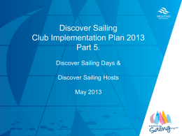 Powerpoint: Chapter 5 - Discover Sailing Days
