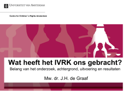 CCRA seminar IVRK 27-6-12 - De Graaf - Welkom