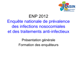 ENP 2012 Enquête nationale de prévalence - CClin Sud-Est