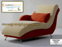 Furniture Catalogue - Dariano Resolve Business Solutions
