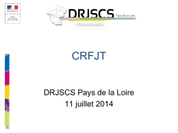presentation drjscs - DRJSCS des Pays de la Loire
