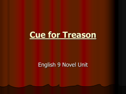 Cue for Treason