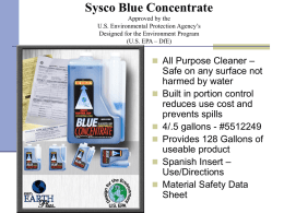 Sysco Green Detergent