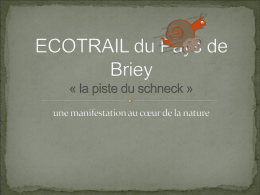 Powerpoint - Ecotrail Du Pays De Briey