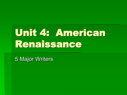 Unit 4 Renaissance Literature Final4