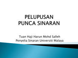 Unit Perlindungan Sinaran Di Universiti Malaya