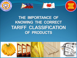 6 - importance of knowing the right tariff code of your product