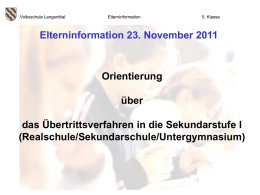 Vortrag_5_Kl2011 - Volksschule Langenthal