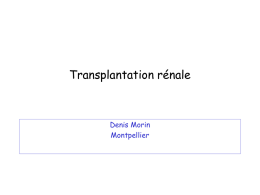 Transplantation rénale : Denis Morin [2.6 Mo]