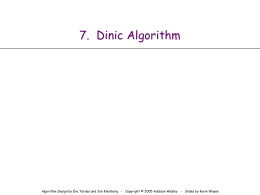 demo of Dinic algorithm