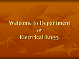 Welcome to Department of Electronics & Communication Engg.