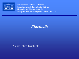 Bluetooth - Universidade Federal do Paraná