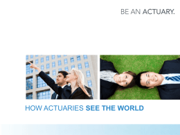 actuary? - Casualty Actuarial Society