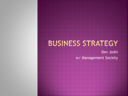 Business Strategy Tutorial Slides