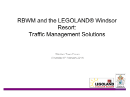 140206 Legoland - Traffic Management Solutions
